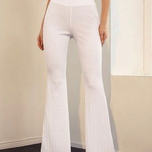 White Flare pants